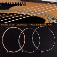 LAKAMKA Classical Acoustic Guitar Strings, Stainless Steel Copper 3 Styles Folk Guitar Strings,  Bro
