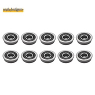 10Pcs F695- Bearing 5X13X4mm Flanged Miniature Deep Groove Ball Bearings F695RS for   2/3 3D Printer