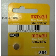 SR621SW MAXELL ORIGINAL BATTERY JAPAN SR621SW 364