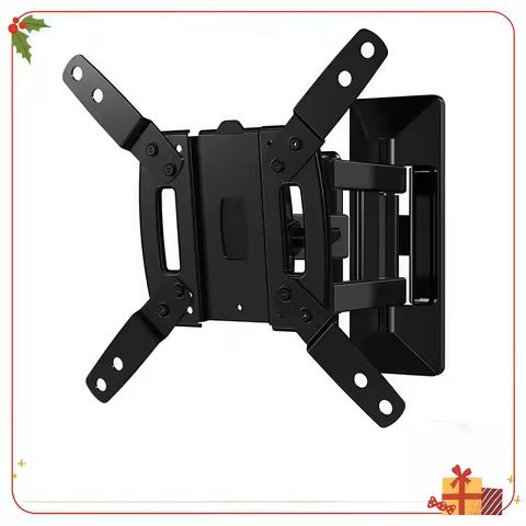 Full-Motion TV Wall Mount for 13-40 Inch TVs up to 50 lbs, Articulating Arm with HDMI Cable, Tilt Sw
