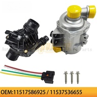 11517586925 Electric Water Pump+Bolts+Thermostat Kit For BMW E60 E61 E81 E87 E90 E91 X3 X5 Z4 325i 3