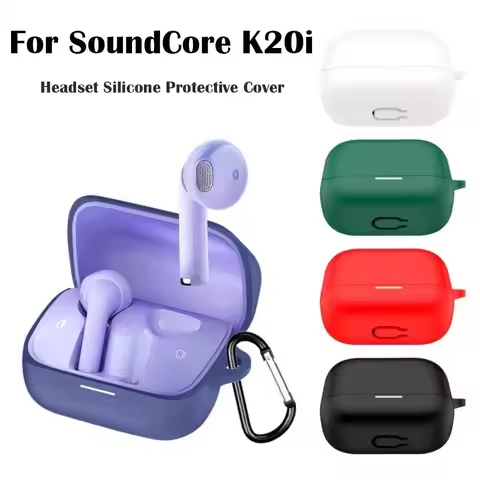 Dustproof Silicone Charging Box Sleeve For Anker Soundcore K20i Silicone Earphone Case Protective Co