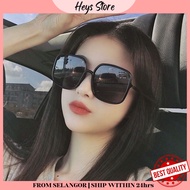 [Ready Stock] Big Frame Stylish Sunglasses Cermin Mata Hitam Frame Besar Unisex Sunglasses Cafe Hopping Sunglasses 太阳眼镜