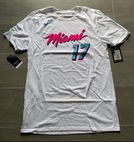 [Brand New][現貨][全新連吊] Nike Miami Heat Vice Nights Rodney McGruder Basketball Number Dri Fit Tee T-shirt Tshirt Shirt size Medium NBA not NFL NCAA Jordan Brand Jimmy Butler Tyler Herro Dwyane Wade LeBron James