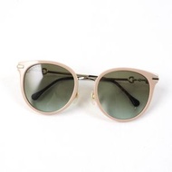 GUCCI GG1015 馬銜扣亞洲版太陽眼鏡，米色/金色，尺寸 56□21 145，附眼鏡盒，女士款，成色極佳。