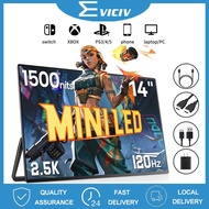 EVICIV [Local Delivery] OLED Portable Monitor 2.5K 14inch 60hz 2560*1600 100%SRGB 1500 Nits Brightne