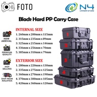 FOTO Black Hard Waterproof Carry Case Portable Tool Holder Box Storage Bag Organizer Inside Sponge