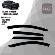 JETOUR DASHING WATER GUARD BLACK FLAT SIDE VISOR JETOUR DASHING BLACK FLAT JETOUR DASHING RAIN GUTTE