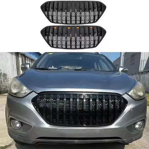 Upper Racing Grille Hood Grill Front Radiator Grille Fits For Hyundai IX35 2010-2013 2010 2011 2012 