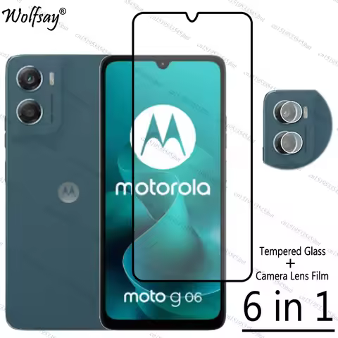 Full Cover Tempered Glass For Motorola Moto G06 Screen Protector Moto G06 Camera Lens Protector Phon