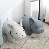 Children's Cartoon Stool Animal Stool Household Shape Low Stool Solid Wood Animal Lazy Shoe Changing