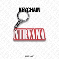 NIRVANA 8G RED WHITE KEYCHAIN 3D PRINT