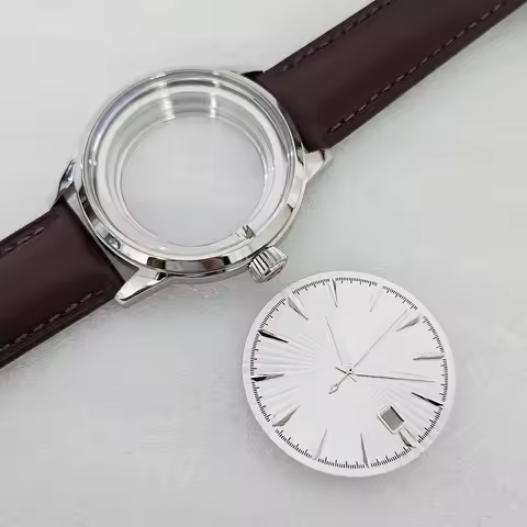 40mm Cocktail Watch Case Curved Hands Fit 35mm Dial For Seiko Presage NH35/36/34/4R Automatic Moveme