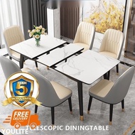 YOULITE Sintered Stone Dining Table Set Extendable Dining Table Long Table Marble Table Foldable Dining Table