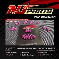 M8 x 15 titanium bolt with 2 keys, salaya model, 12 thread, 1.5cm long, Original titanium, salaya mo