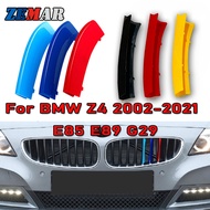 3Pcs New Germany Color Front Grille Trim Strips Cover For BMW Z4 E89 E85 G29 2002-2021