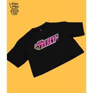 Linya-Linya Crop Top : Powerful Girls (Black)
