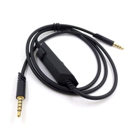 Black Audio Earphone Cable for Logitech Astro A10 A40 G233 G433 Gaming Headset