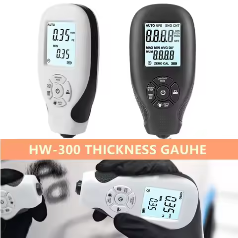 HW-300 Coation Thickness Gauge 0-2000UM Car Paint Film Thickness Tester Car Coating Measuring Tools 