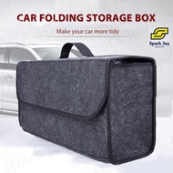 【SG】Travel Trunk Organiser Tidy Bag Storage Box Car Boot Organiser Foldable Compartment Storage Bag