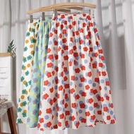 (Free gift）Women Skirt Muslimah Long Skirt Labuh A Line Skirt Kembang Plus Size Skirt Women Skirt Pe