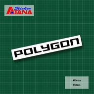 Stiker Cutting Polygon Emblem Logo Sepeda Bikes Bike To Work B2W MTB Gunung Urban Folding Road Offro