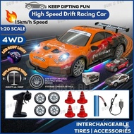 15km/h 2.4Ghz Remote Control Drift Car 4WD RC Drift Car High Speed RC Car Mainan Kereta Kontrol Drif