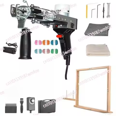 Cut with ring post, 2-in-1 AKPRO carpet weaving, lightweight hand-held carpet weaving gun