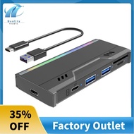 Multifunctional M.2 Hard Drive Enclosure Supports TF/S D Card NVME/NGFF Protocol Solid State Drive E