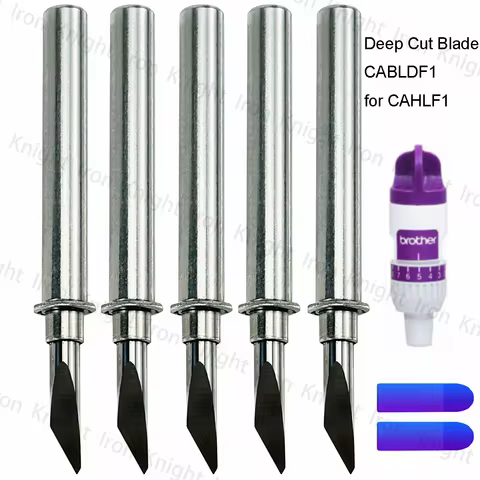 5pcs CABLDF1 Deep Cut Blade for Brother ScanNCut2 ScanNCut DX2 DesignNCut Compatible With CAHLF1 Hol
