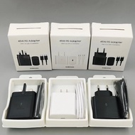45W Samsung PD Charger Super Fast Charging US EU UK Power Adapter Usb C To Type C Cable for Galaxy S