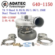 G40-1150 Turbo T4 V-Band 0.85/0.95/1.06/1.19AR Dual Vband 0.85AR 500-1150HP 2.0L-6.0L Turbocharger 7