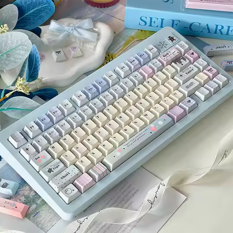 Wooting Keyboard Keycaps Original Highly Sublimated Cute Mechanical Keyboard 68/87/98/104 Adaptation