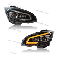 ForBeC-Class W204 Modified Headlights 08-11 Upgraded All LED Headlights Assembly GT Style Headlamp