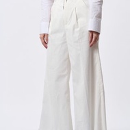 白色流蘇闊腳長褲