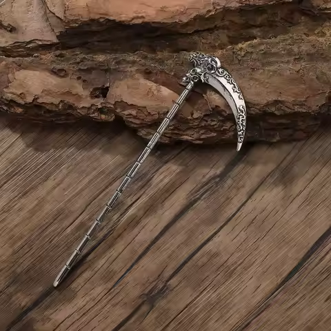 Skeleton Death Sickle Hair Clip Hair Stick Fashion Hair Clip Hair Accessories Viking Style Accessori