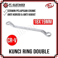 HL Premier Ring Spanner 18 X 19 MM Ring Double Offset Spanner 18x19mm