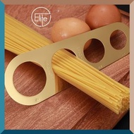 Elife 不鏽鋼4孔量面器／意粉份量尺／廚房用具（金色，1件）