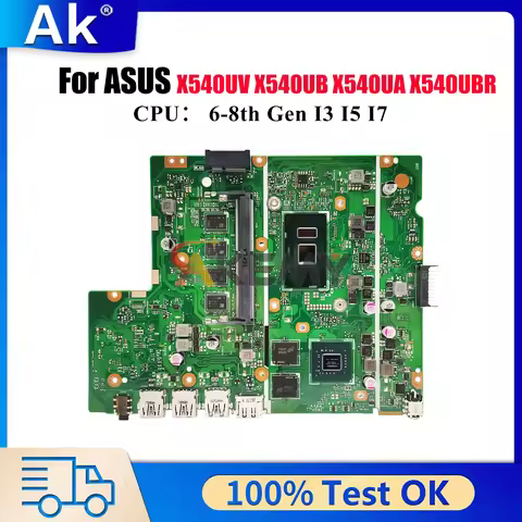 X540UV Laptop Motherboard For ASUS K540U X540U A540U X540UB X540UAR R540U F540U X500U X540UBR P540U 