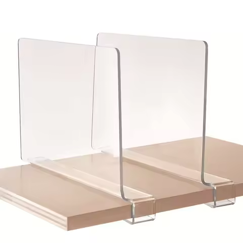 1Pc Shelf Divider Acrylic Dividers For Closet Organizer Shelves Shelf Divider Closet Purses Separato