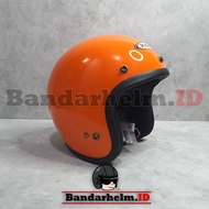 Helm Bogo Retro Zeus 385 Orange Jeruk