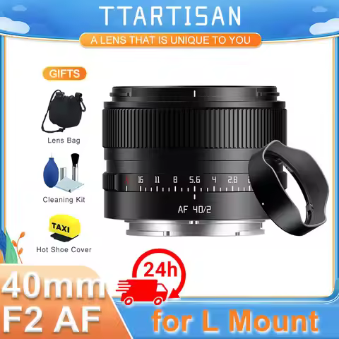 TTArtisan 40mm F2 Full Frame Auto Focus AF Large Aperture Lens for Leica Sigma Lumix Panasonic L mou