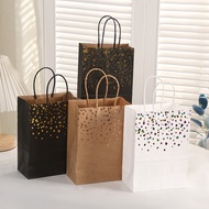 Children's Birthday Party Paper Bag Kraft Paper Floral Series Bronzing Love Universal Gift Tote Bag Spot Gift Packaging Kraft Paper Bag