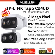 [Ready Stock] TP-Link Tapo C246D Dual-Lens 2K CCTV Camera| Indoor/Outdoor Security | IP65 Waterproof