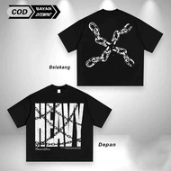 Heavyclass |Boxy Fit T-Shirt 20s | VESSEL |-BLACK localfashion77 Boxy Shirt T Shirt Baju T Shirt Lel