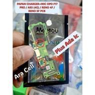 CHARGER BOARD + MIC OPO F17 PRO / A93 (4G) / RENO 4F / RENO 5F PCB CHARGER CONNECTOR