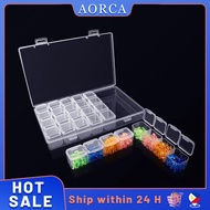 28 Separate Slots Storage Box Diamond Painting Storage Box Embroidery Accessories Jewelry Beads Cases Storage Organizer Bead Necklace Storage Box Display Stand Jewelry Grid Earrings