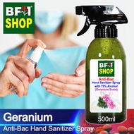 Anti Bacterial Hand Sanitizer Spray with 75% Alcohol - Geranium Anti Bacterial Hand Sanitizer Spray - 500ml