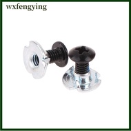 wxfengying 10Pairs Skate Shoes Screws Inline Roller Skate Replacement Repair Mounting Screws Nut Bol