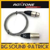 (BLACK XLR ) BELDEN 8761 ROXTONE BLACK XLR MALE/FEMALE CABLES SIGNAL CABLE XLR CABLE